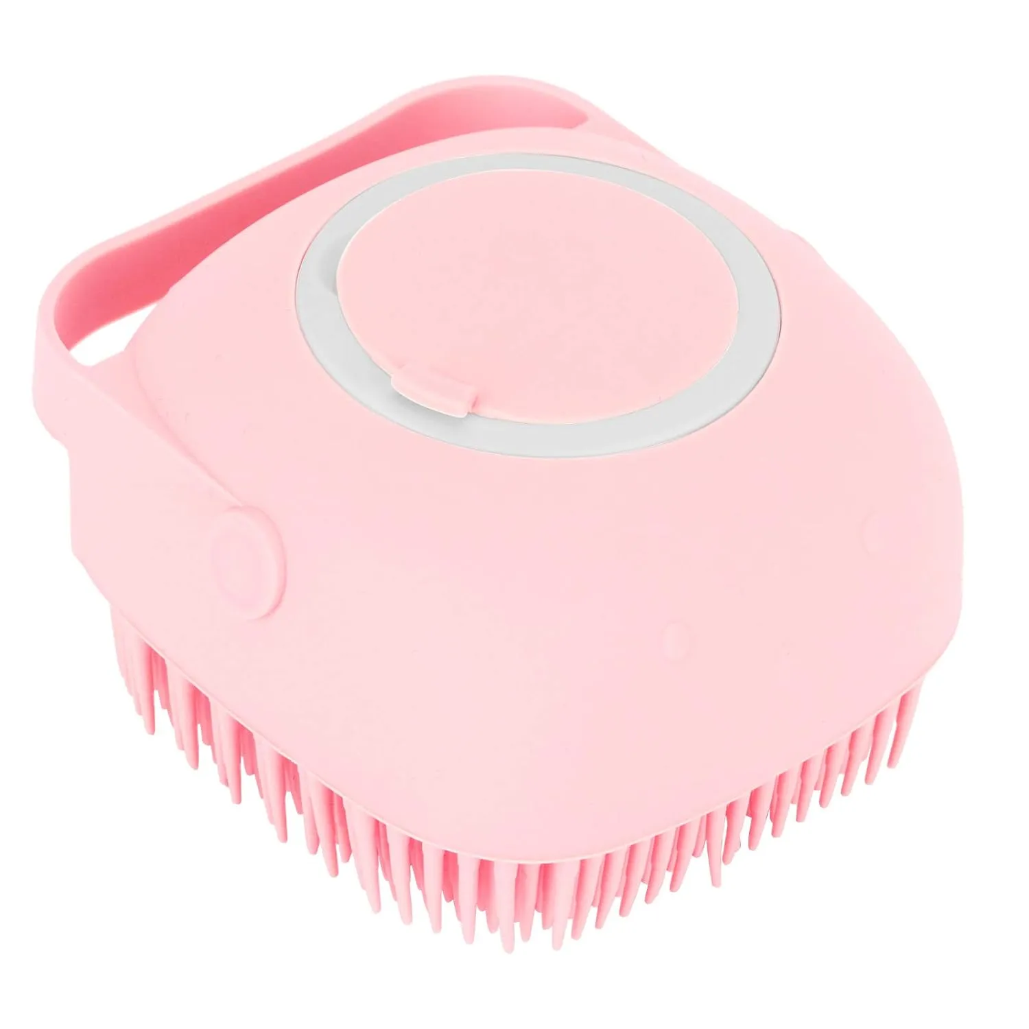 Petwag Silicone Pet Bath Brush – Shampoo Dispenser Dog & Cat Grooming Scrubber