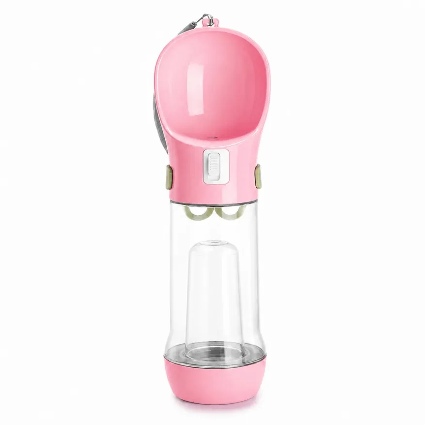 Petwag Portable Pet Water Bottle for Dogs & Cats – Leakproof Travel Water Dispenser with One-Button Operation, BPA-Free Outdoor Drinking Bottle