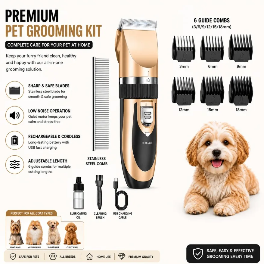 Low Noise & Pet Safe Grooming